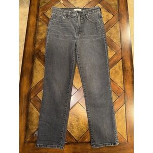 Madewell The Perfect Vintage Crop Jeans Black Fade Size 27x26‎